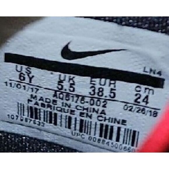 Nike Lebron XV 15 "Bright Crimson" Black 6Y - Picture 7 of 7